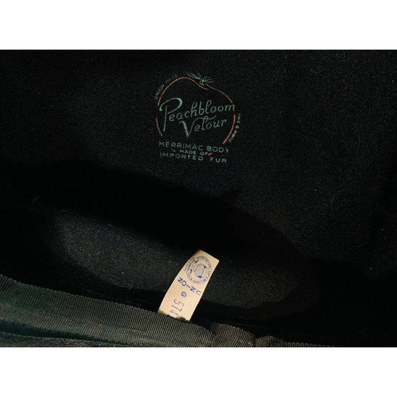 Vintage 1950s Shako Black Rhinestone Glamorous Hat - Picture 10 of 10